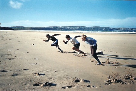 Winter training for a group of our sprinters